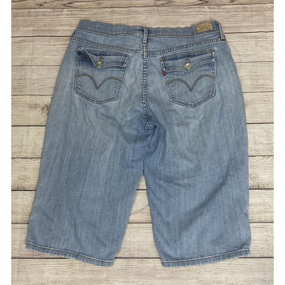 Vintage Levis Shorts Womens 12 Reg 98% Cotton Denim Mom Rise Shorts - Picture 2 of 14